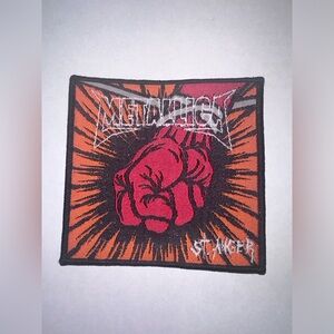 METALLICA, ST. ANGER, BLACK BORDER, SEW ON WOVEN PATCH